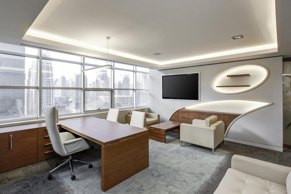 Neugestaltetes Büro